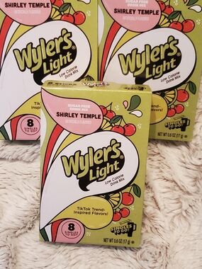 3x Wyler's Light Shirley Temple Singles To Go 8ct Drink Mixes Summer